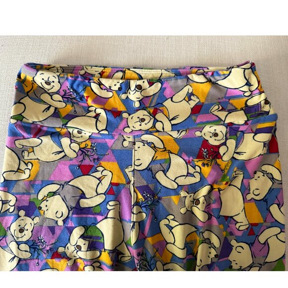 OS Winnie the Pooh LULAROE leggings buttery soft Disney bear colorful One Size - Picture 5 of 7
